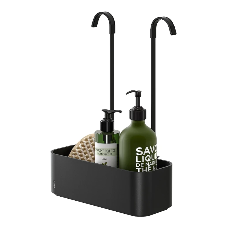 Tiger 2-Store Hanging shower caddy 25 cm for shower tap Black