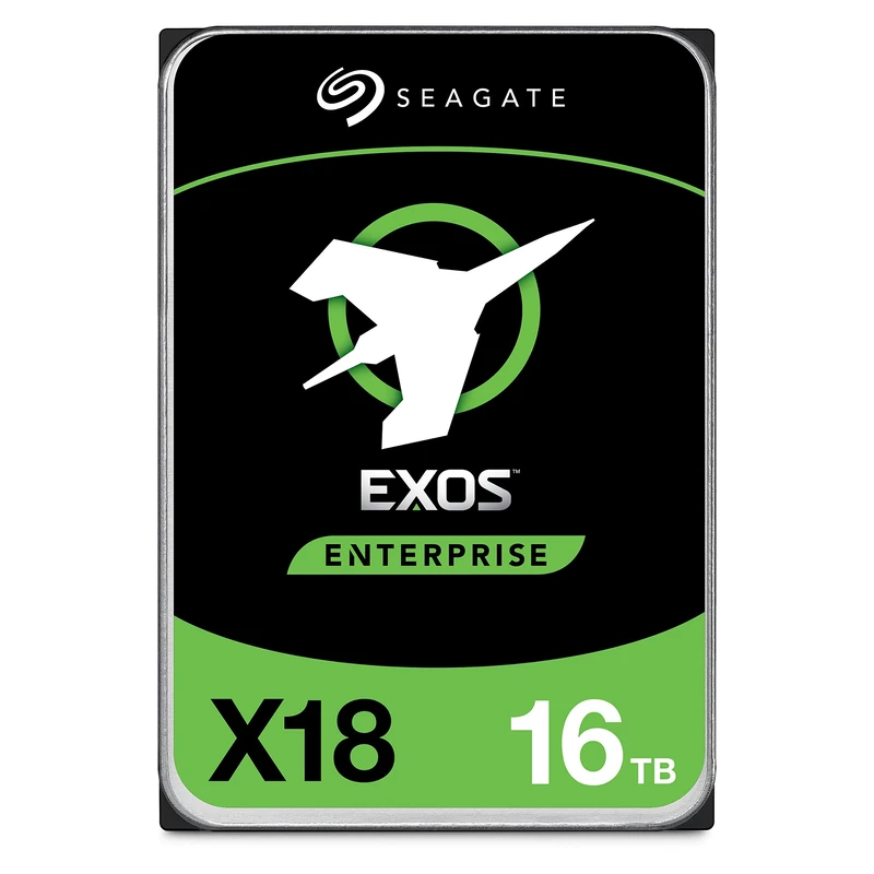 Seagate Exos X18 Enterprise Class, 16TB, Enterprise Internal Hard Drive, SATA, 3,5" 6Gbit/s, 128MB cache (ST16000NM000J)