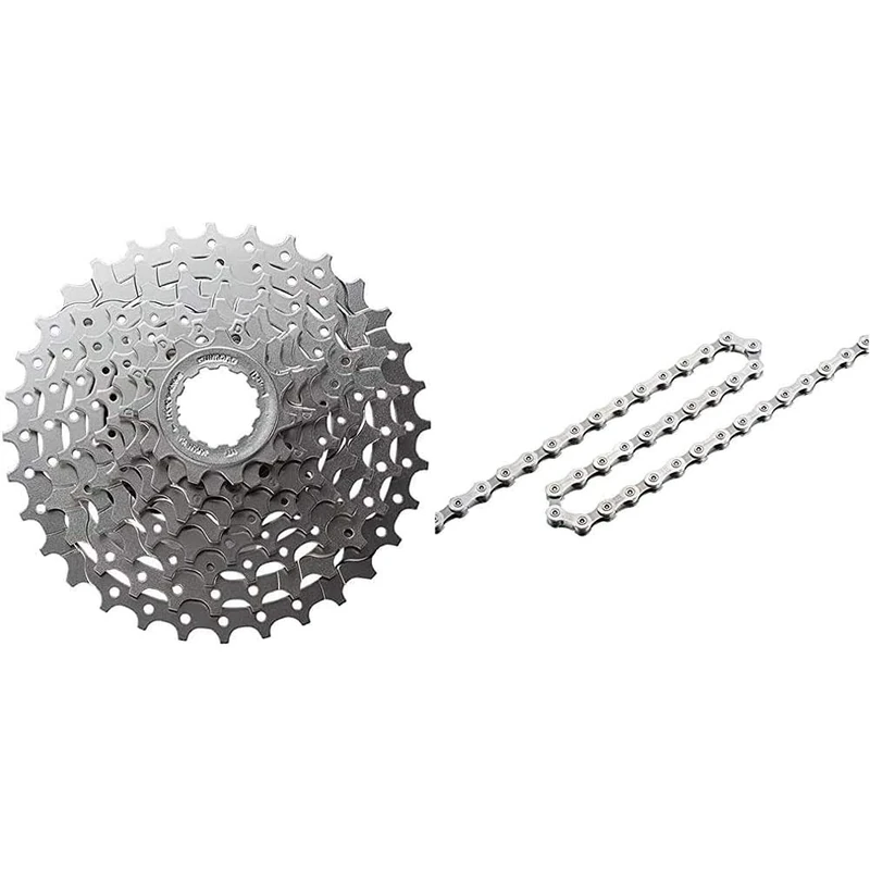SHIMANO CASSETTE HG400 9 speed 11-32 & Chain CNHG93 9SPD 114 Links - Silver