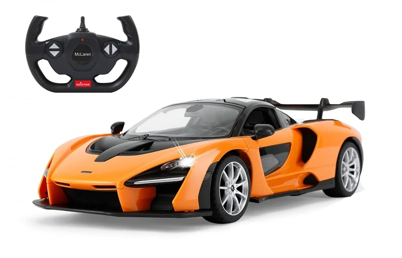 JAMARA 403119 McLaren Senna 2.4 GHz 1:14 RC Car, Officially Licensed, Up to 1 Hour Driving Time, Approx. 11 km/h, LED Light, Manual Opening Doors, Perfectly Replicated Details, Detailed Interior