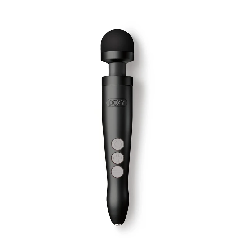 Premium Doxy Die Cast 3R Magic Wand Vibrator for Women ; Black Magic Wand Massager for Women