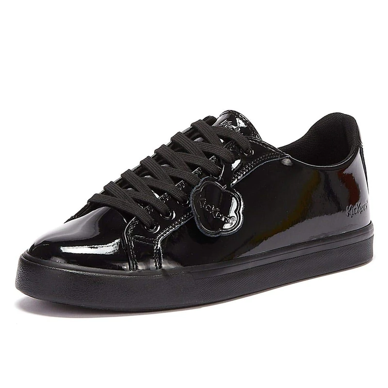 Kickers Women's Tovni Lacer Low-Top Trainer | Casual Shoe, Black, 5 UK