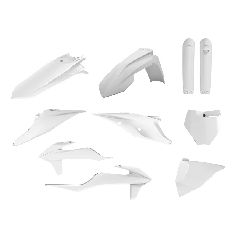 POLISPORT 91013 Polisport MX Plastic Replica Kit for Those Looking for OEM Quality for KTM Motorcycles in White