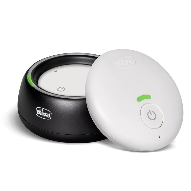 Chicco Audio Baby Monitor for Babies and Children with DECT Technology and Coloured Led Lights, 300 m Range, Sensitive Microphone, Smart Eco Mode with Voice Activation, Long Battery Life