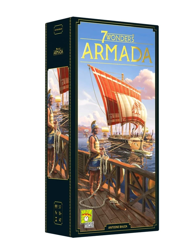 Repos Production | 7 Wonders - Armada Expansion - New 2020 Version | Board Game | Ages 10 and up | 3 to 7 players