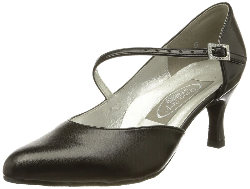 Freed of London Women's Foxtrot Dance Shoe, Black, 7.5 UK Wide