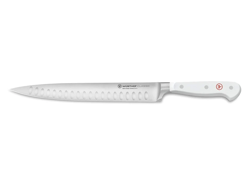 Wüsthof Classic White 9 Inch Hollow Edge Carving Knife