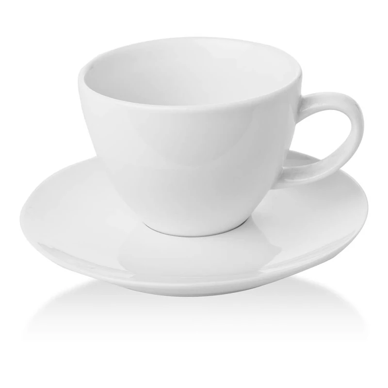 Fine Dine 770160 Bianco Elegant Cup with Saucer, 230mL Capacity,
