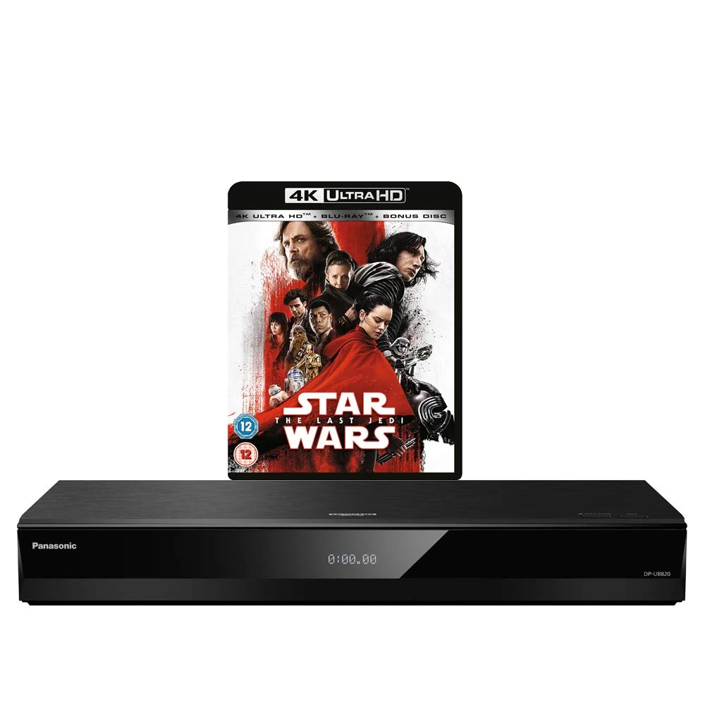Panasonic DP-UB820 MULTIREGION Bundle with Star Wars The Last Jedi Ultra HD 4K Blu-ray Disc