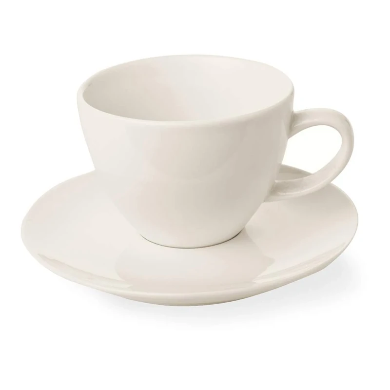 Fine Dine 770382 Crema Elegant Cup with Saucer, 230mL Capacity,