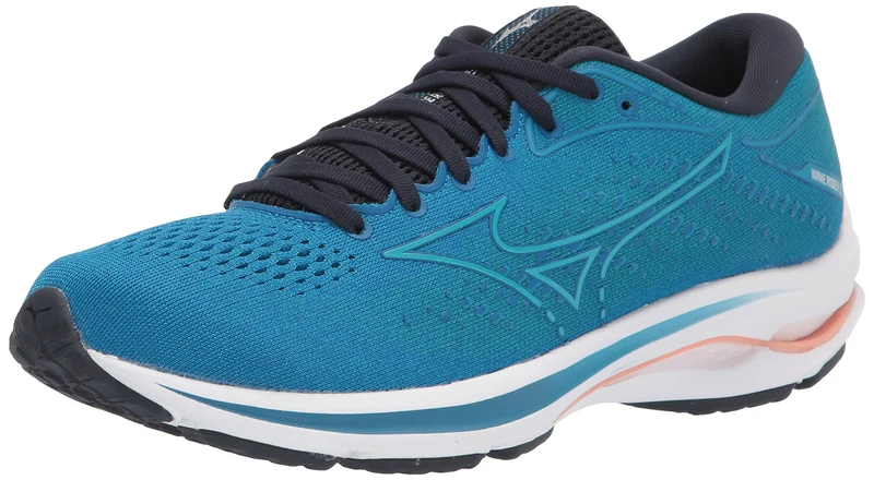 Mizuno Women's Wave Rider 25 Running Shoe, Imperial Blue/Vivid Blue, 5.5 UK - Image 1