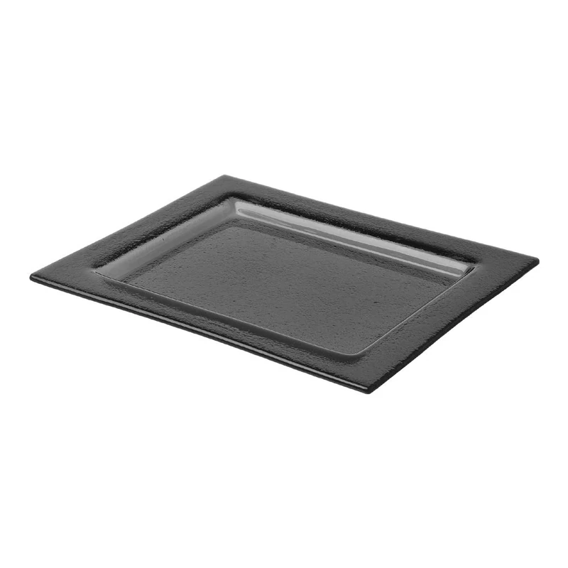 Fine Dine 429891 Square Glass Tray, GN 1/2, 325mm x 265mm, Black
