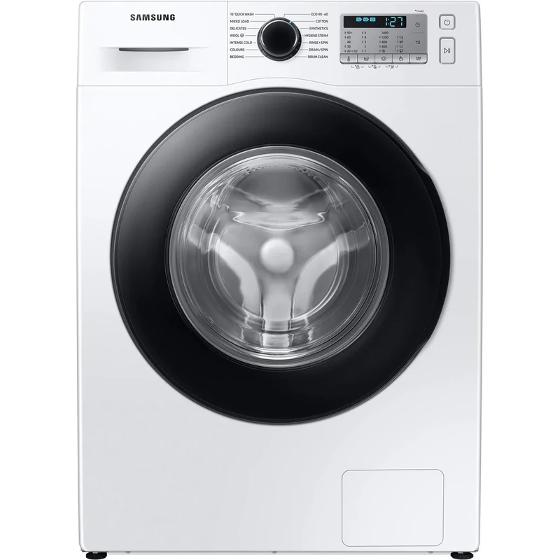 Samsung WW80TA046AH/EU Freestanding Washing Machine, Ecobubble, 8 kilograms, rpm 1400, White, Noise level: