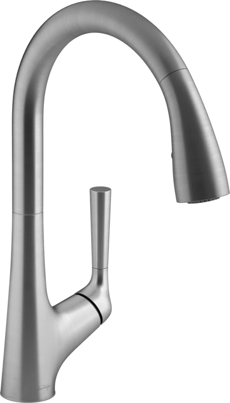 Jacob Delafon E26180-VS Forte Non-Contact Electronic Sink Mixer Tap with Pull-Out Shower Head Brushed Stainless Steel Finish