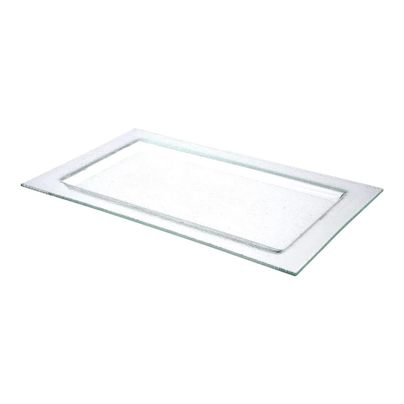 Fine Dine 429822 Square Glass Tray, GN 1/1, 530mm x 325mm, Clear