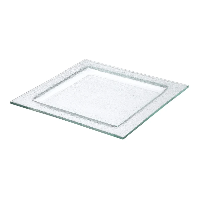 Fine Dine 429952 Square Glass Tray, 300mm x 300mm, Clear