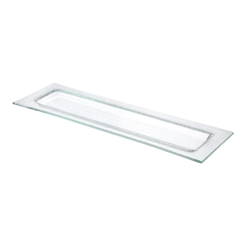 Fine Dine 429846 Square Glass Tray, GN 2/4, 530mm x 162mm, Clear