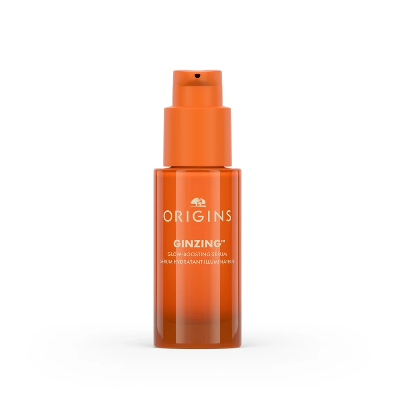 Origins GinZing Glow-Boosting Vitamin C Serum with Caffeine & Ginseng | Smoother Skin & Less Visible Pores, 30 ml