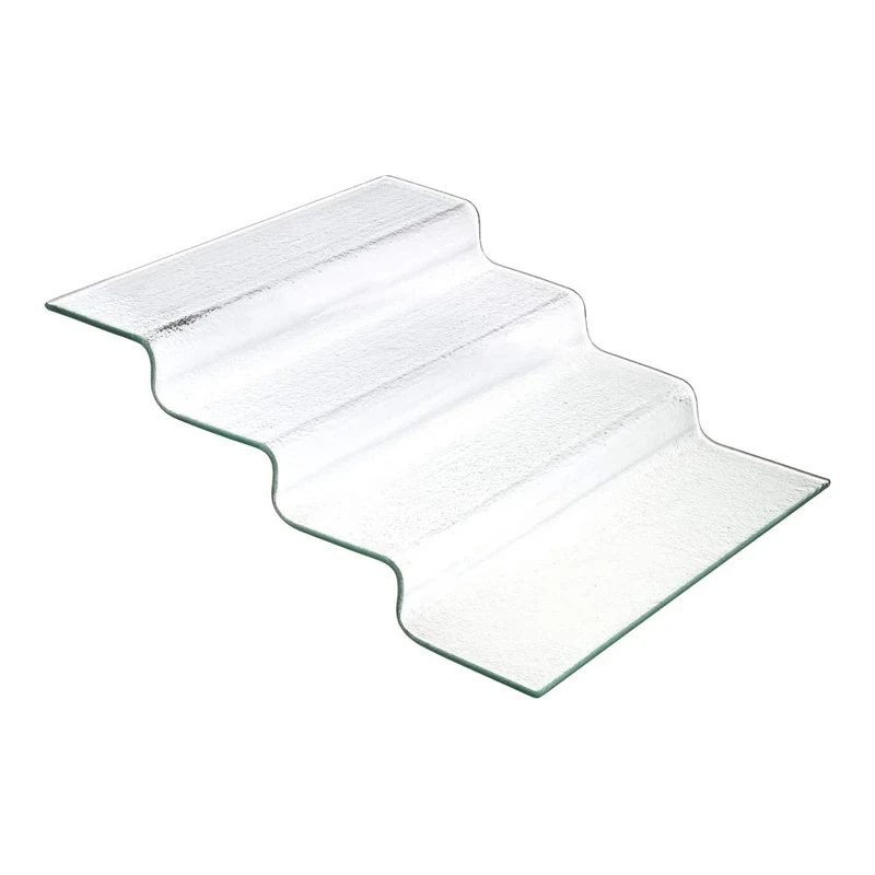 Fine Dine 429754 Four-Step Transparent Glass Buffet Stairs