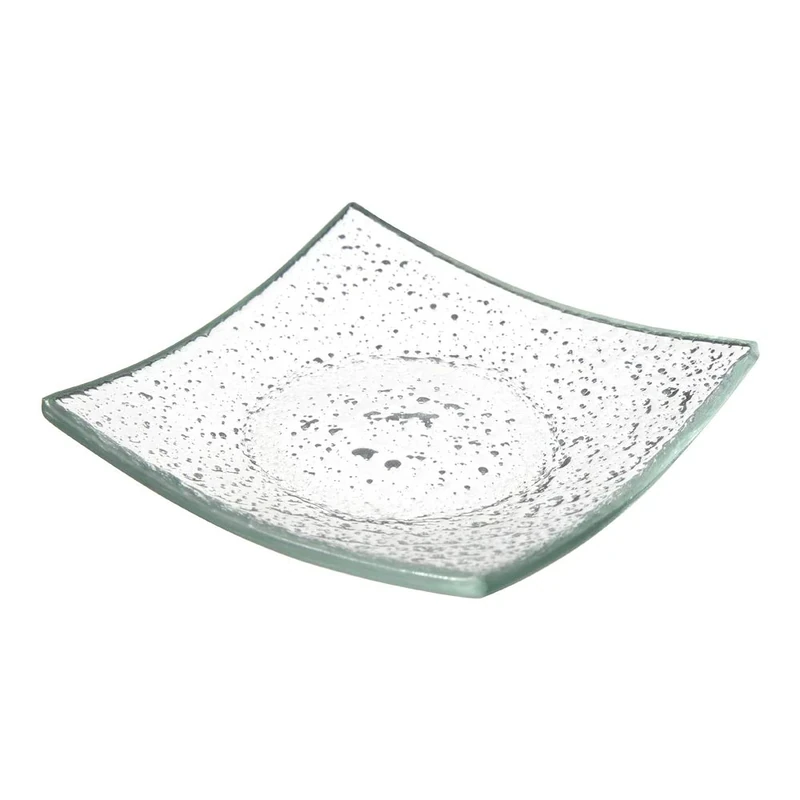 Fine Dine 429792 Fingerfood Square Transparent Glass Dish, 80mm x 80mm