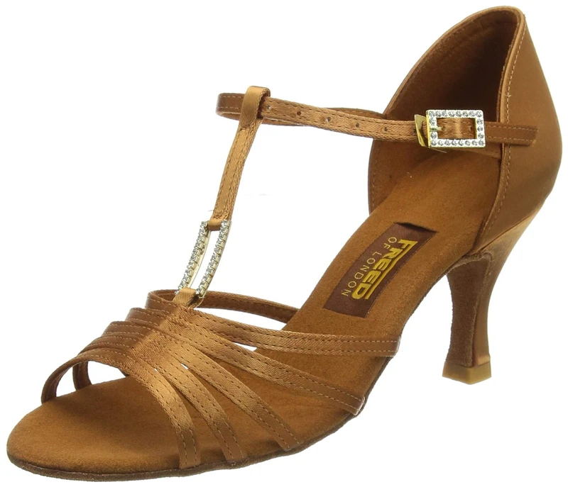 Freed of London Women's Hollyfc Dance Shoe, Dark Tan, 6 UK