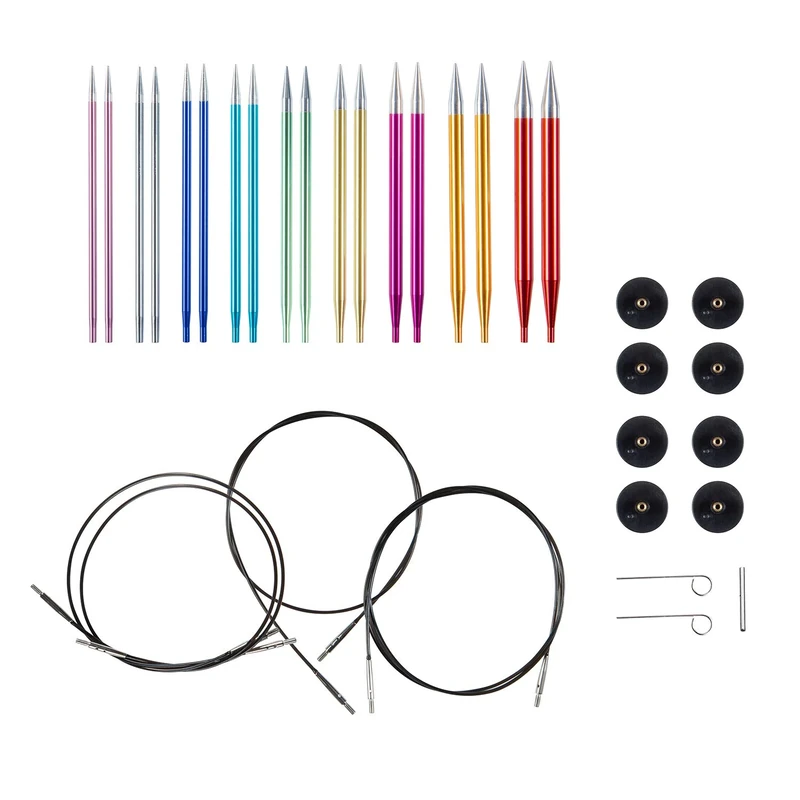 Knit Picks Options Aluminum Interchangeable Circular Knitting Needle Set (Prism)