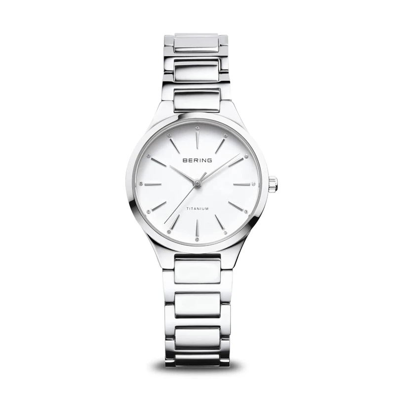 BERING Women Analog Quartz Titanium Collection Watch with Titan Strap & Sapphire crystal 15630-704