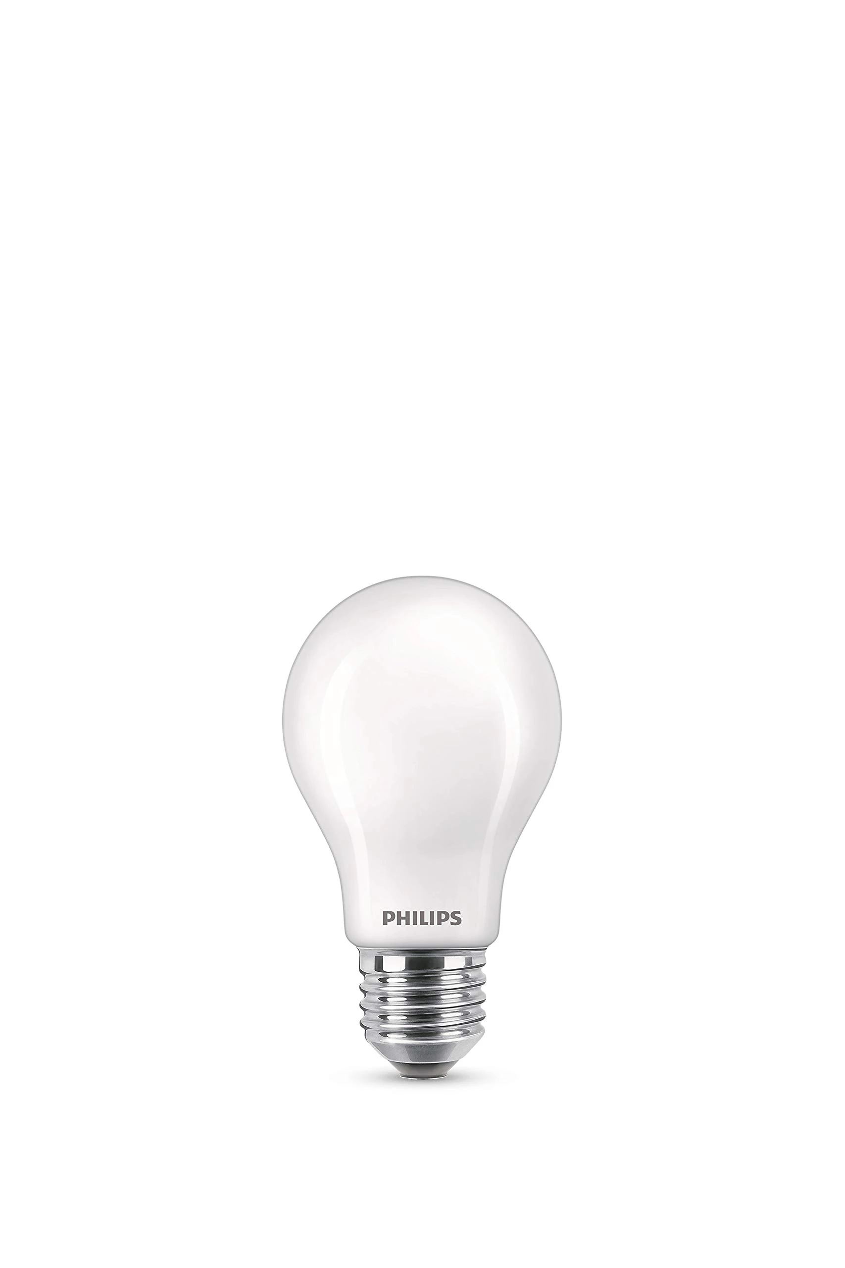 Philips LED Premium Classic A60 Frosted Light Bulb 2 Pack [E27 Edison Screw] 40W, Cool White 4000K, Non Dimmable