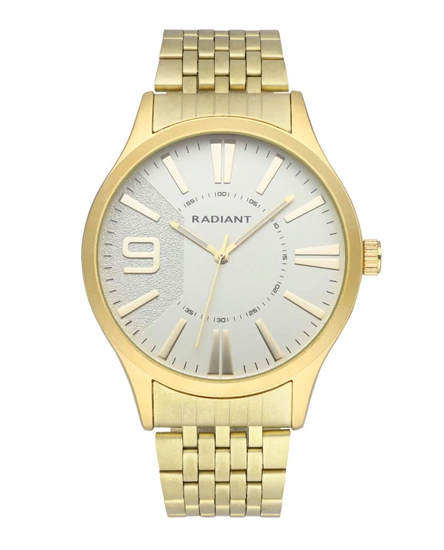 RADIANT Reloj Master 44mm Gold Dial Ipgold Braz / 5 Atm