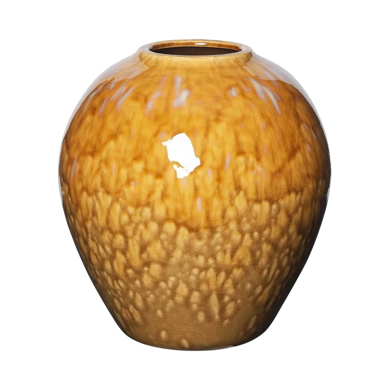 Broste Copenhagen Ingrid 14463237 Ceramic Vase Apple Cinnamon 24 x 25.5 cm