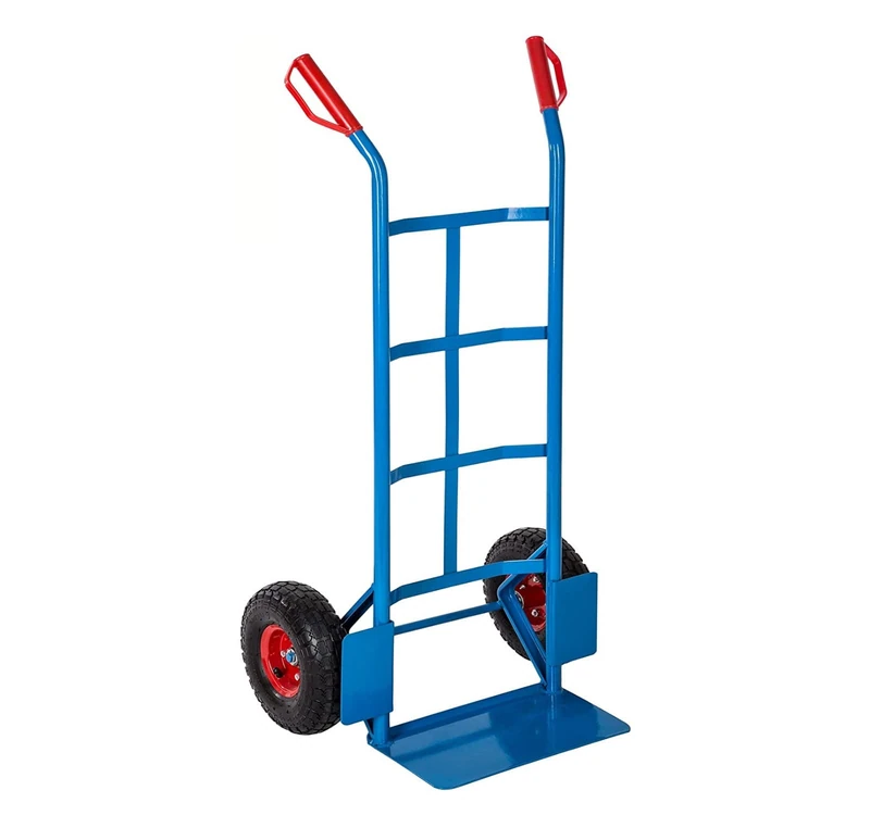 Hand trolley roof rack max capacity 200 kg in steel with pneumatic wheels | Hand Trolley luggage carrier carrier - Image 1