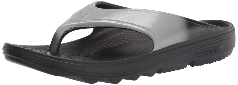 Spenco Men's Fusion Fade Flip-Flop, Grey, 7 UK