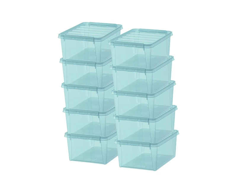 SmartStore - Colour 14 L - Set of 10 Storage Boxes - Blue - 40 x 30 x 18 cm - 14l
