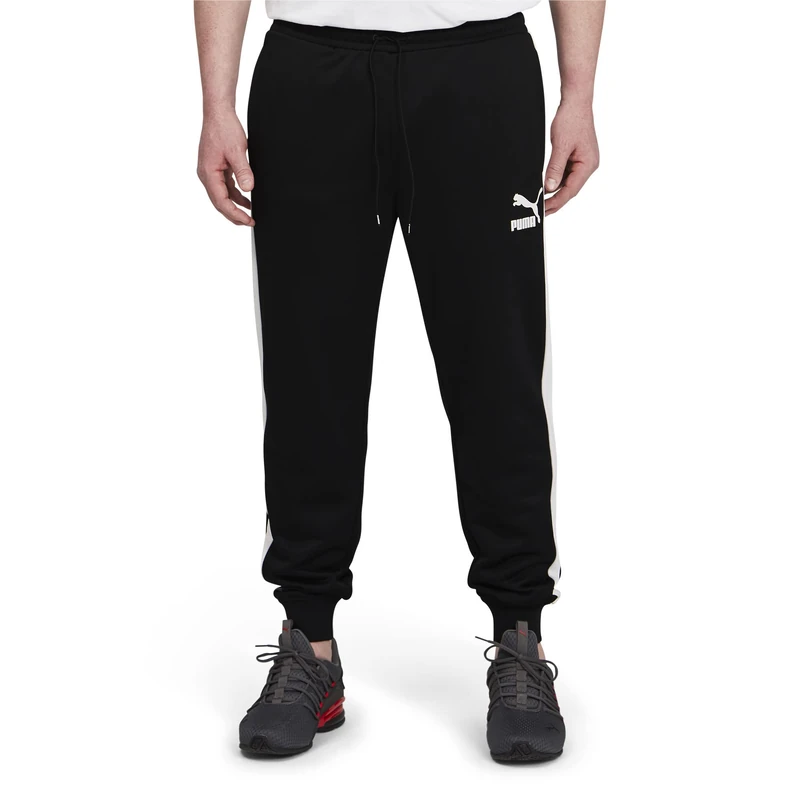 PUMA Men's Iconic T7 Track Pant (Available in Big and Tall Sizes), Black, X-Large