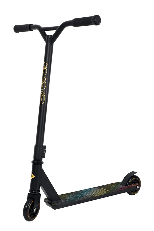 Schildkröt Stunt Scooter 360, Aluminum, Entry-Level Model for First Tricks and Stunts, 100mm PU Wheels, Design: Space, 510471
