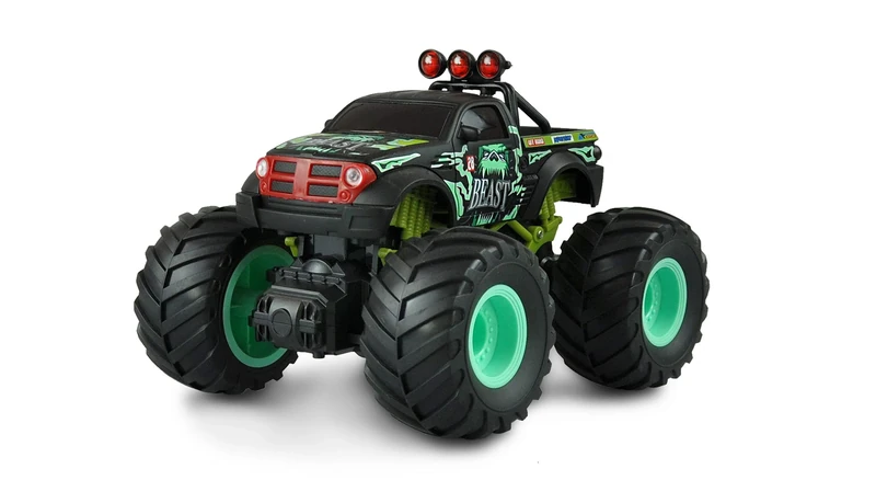 Amewi Green Brushed 1:18 RC Model Car Electric Monster Truck Rear Wheel Drive (2WD) RTR 2.4GHz