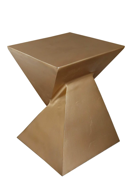 ASPECT Luxore Pyramid Aluminum Side Table (Gold), Aluminium, 30.5x30.5x50(H) cm