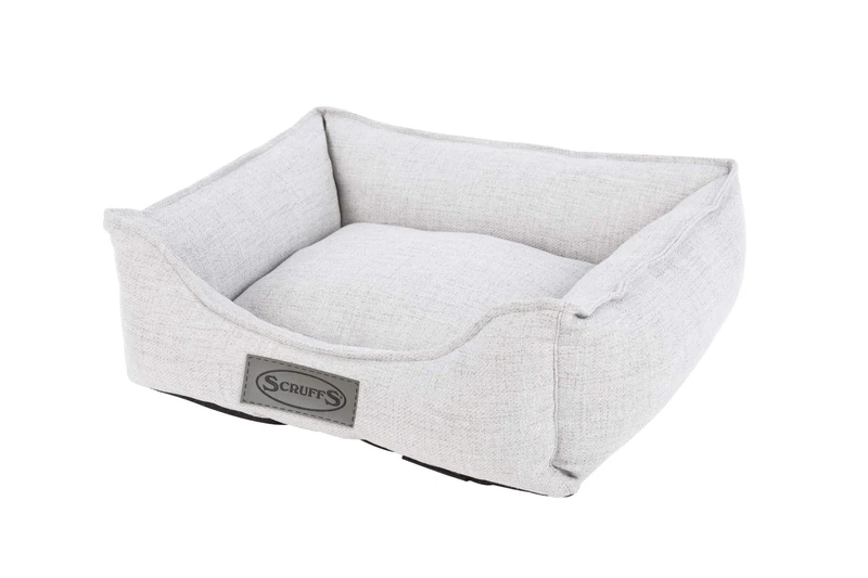 Scruffs Manhattan Box Bed (Large), 75 x 60cm, Light Grey