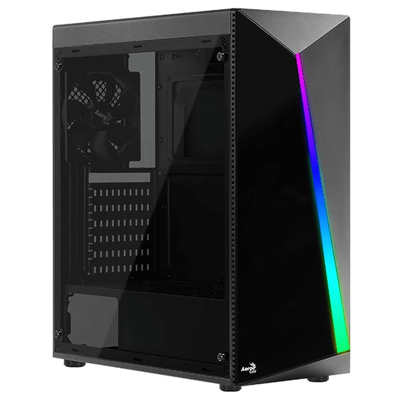 ATX Case ATX AeroCool Shard Tempered Glass with Glass Top Black