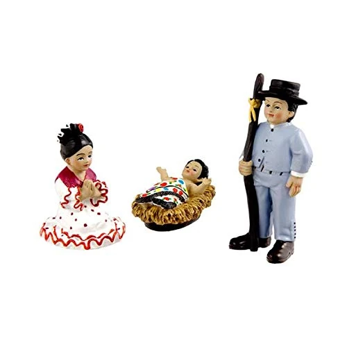 DRW Andalusian Resin Nativity Scene 8 cm - Image 1