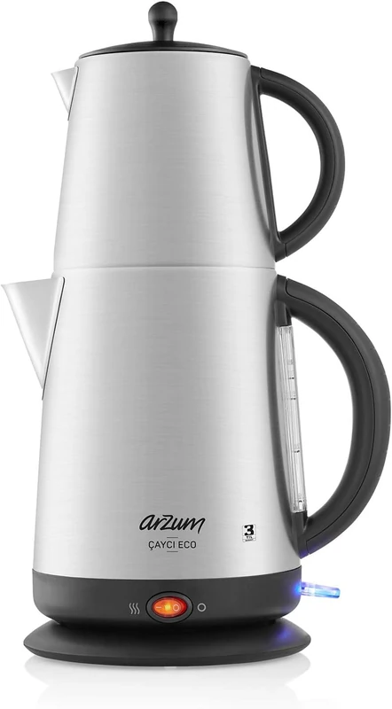 Eco Turkish Tea Maker, Stainless Steel, 2200