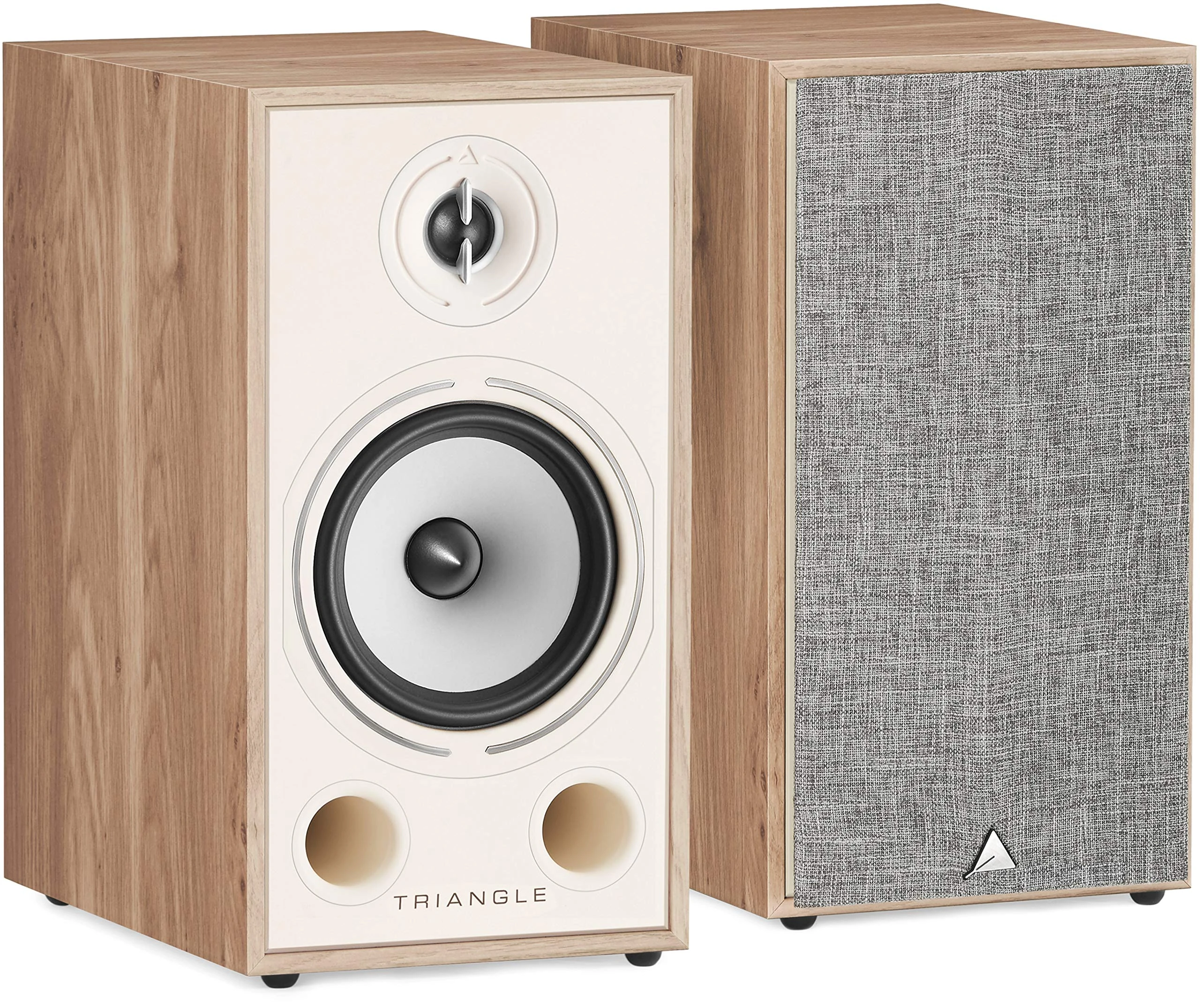 Triangle - BOREA BR03 Hi-Fi Bookshelf Speakers - Power handling 100W - Output 90 dB/W/m - Versatile Music and Home Cinema - 206 x 380 x 314 mm - Light Oak (Pair)
