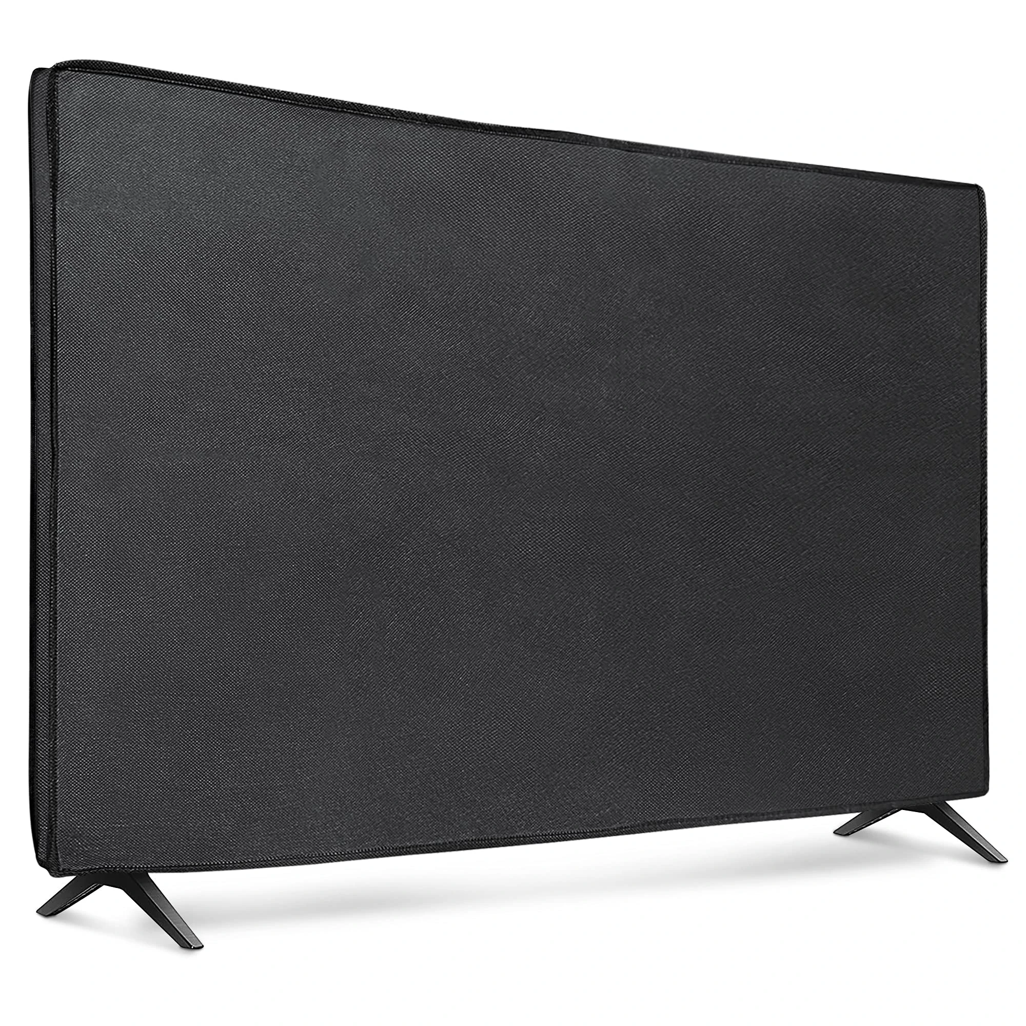 Kwmobile Dust Cover for 75" TV - Fabric Case Protector for Indoor Flat Screen - Black