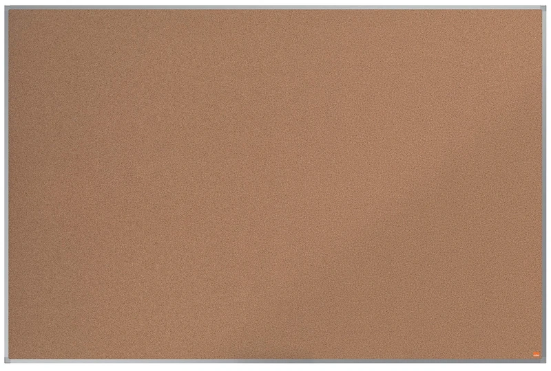 Nobo Cork Noticeboard, 1800 x 1200 mm, Aluminium Trim, Corner Wall Mounting, Essence Range, Light Brown, 1903997