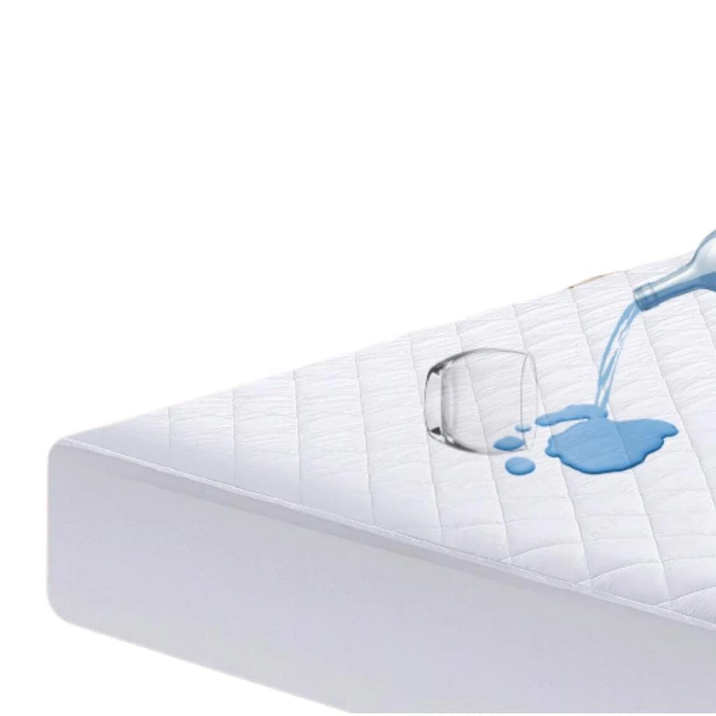 IMFAA Quilted Waterproof Double Size Extra Deep 40Cm Elastic Skirt Mattress Protector/Mattress Cover Anti Allergy and Breathable (Double-40(137x190) Cm)