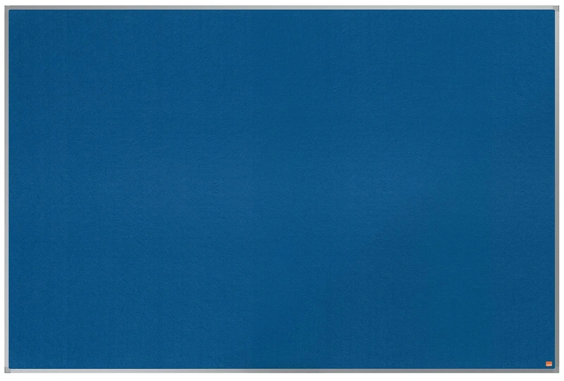 Nobo Felt Noticeboard, 1800 x 1200 mm, Aluminium Trim, Corner Wall Mounting, Essence Range, Blue, 1915438