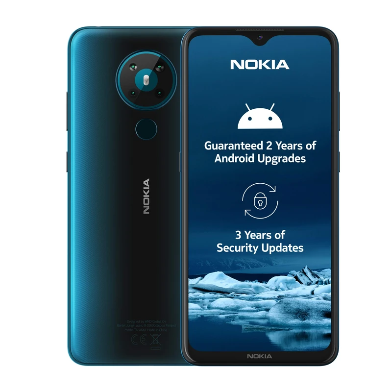 Nokia 5.3 6.55-Inch Android UK SIM Free Smartphone with 4 GB RAM and 64 GB Storage (Dual Sim) - Cyan (Renewed)