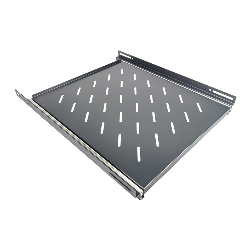 Aiten Data 1U Grid Sliding Tray 470mm Width x 550mm Depth for Cabinet Floor Rack 19" with 800mm Bottom Laminated Steel Capacity 20 Kilos
