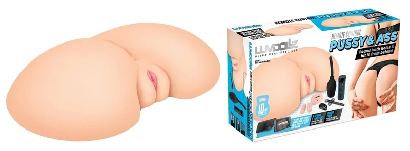 Luvdollz Remote Control Vibrating Butt - Flesh