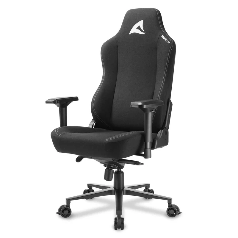 Sharkoon Silla Fabric 160º Skiller SGS40 Gaming Chair, Black, with Breathable Fabric Cover, Acacia, Multicolour, Wide - Image 1